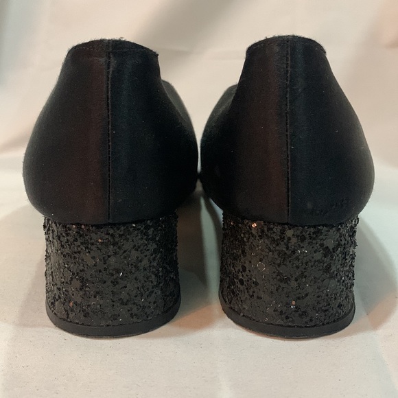 Stuart Weitzman Black Shimmer Heels Pumps - Picture 3 of 7